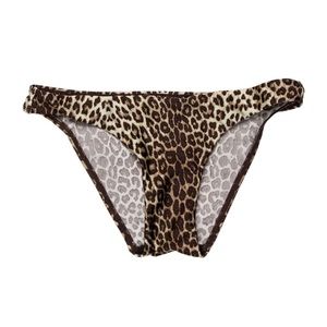New Zimmermann Leopard Bikini Bottom Size 0 US 2-4
